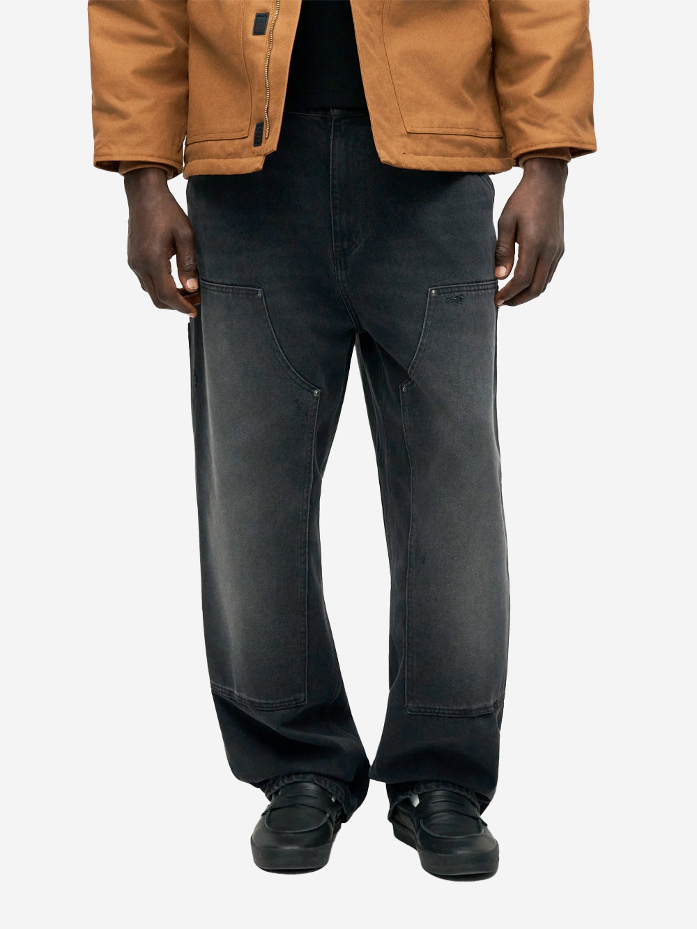 CARHARTT WIP Pantaloni neri OG Double Knee Nero Urbanstaroma