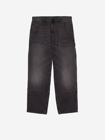 CARHARTT WIP Pantaloni neri OG Double Knee Nero
