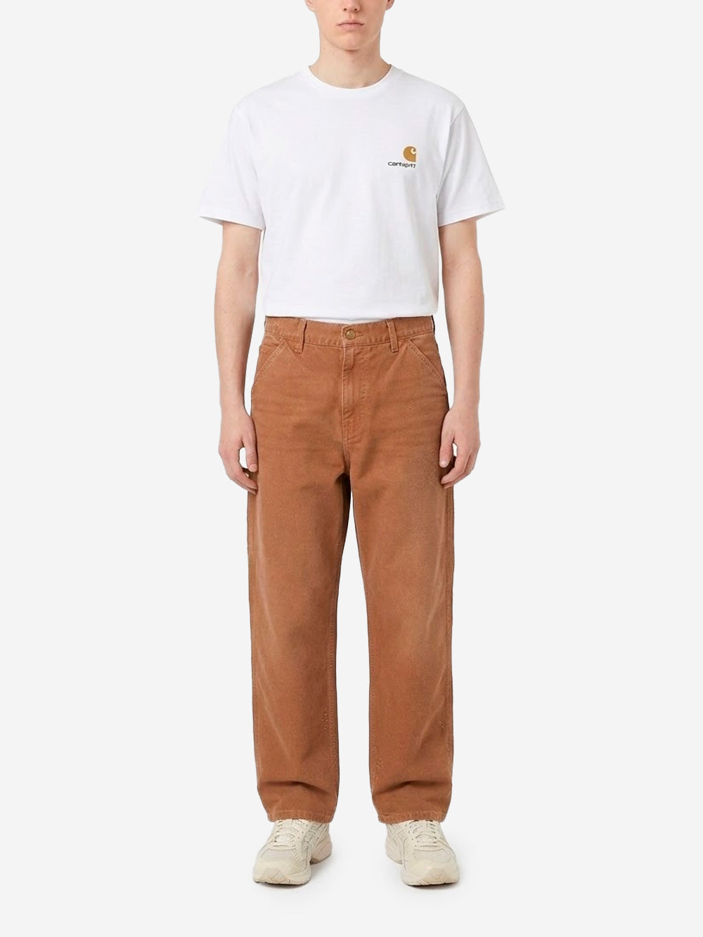 CARHARTT WIP Pantaloni 'Single Knee' marroni Marrone chiaro Urbanstaroma