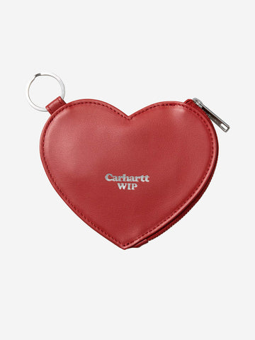 CARHARTT WIP Portafogli 'Hartt Coin' in pelle rossa Rosso