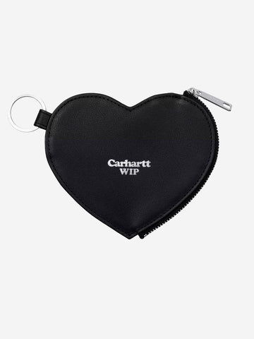 CARHARTT WIP Portafogli 'Hartt Coin' in pelle nera Black