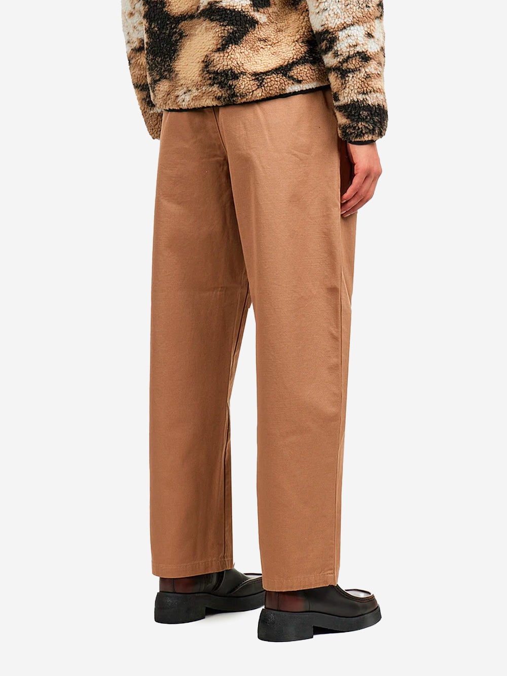 CARHARTT WIP W Pantaloni a gamba ampia Brady in twill di cotone Beige Urbanstaroma