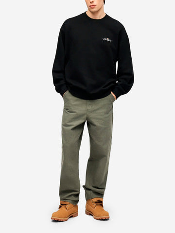 CARHARTT WIP Felpa girocollo nera WIP Label Nero