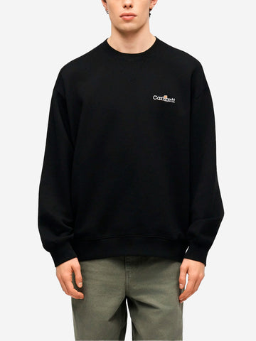 CARHARTT WIP Felpa girocollo nera WIP Label Nero