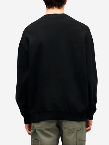 CARHARTT WIP Felpa girocollo nera WIP Label Nero