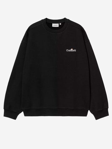 CARHARTT WIP Felpa girocollo nera WIP Label Nero