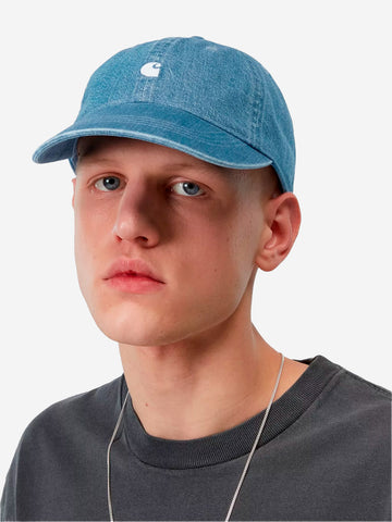 CARHARTT WIP Cappello 'Lucas Cap' in denim blu bleached Denim