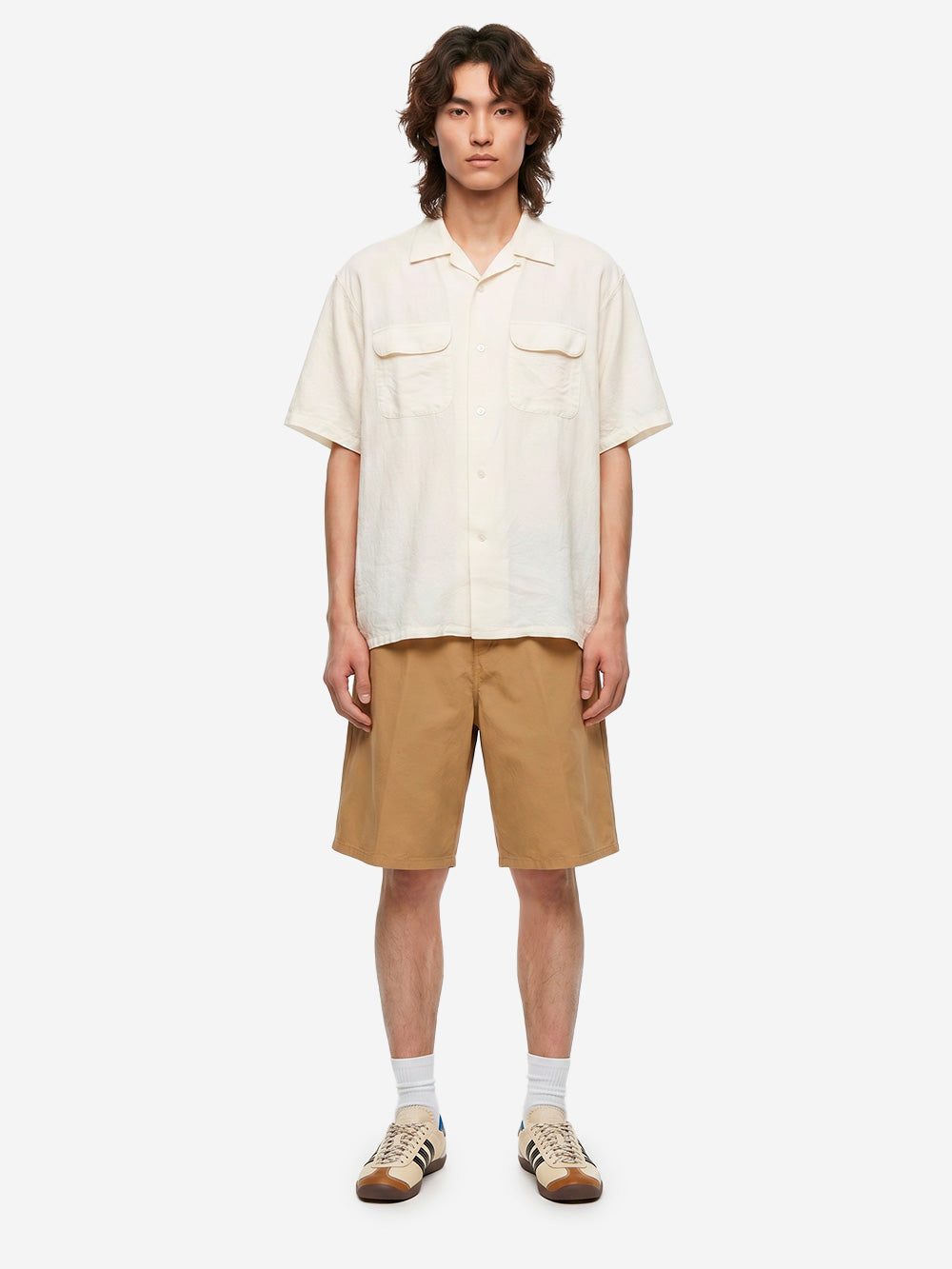 CARHARTT WIP Shorts Walter 'Single Knee' in cotone beige Beige Urbanstaroma