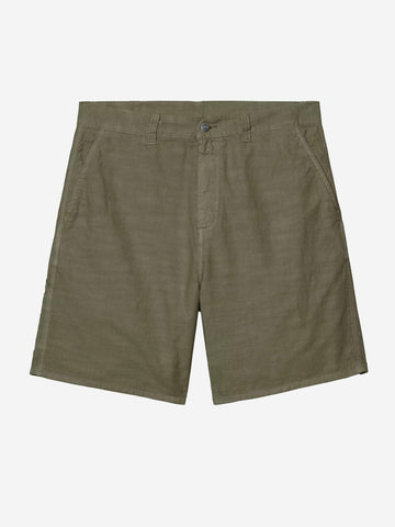 CARHARTT WIP Shorts Walter 'Single Knee' in cotone verde Verde militare