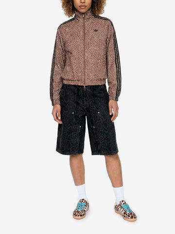 CARHARTT WIP W  Short Nixon 'Double Knee' con stampa mimetica Snake Nero