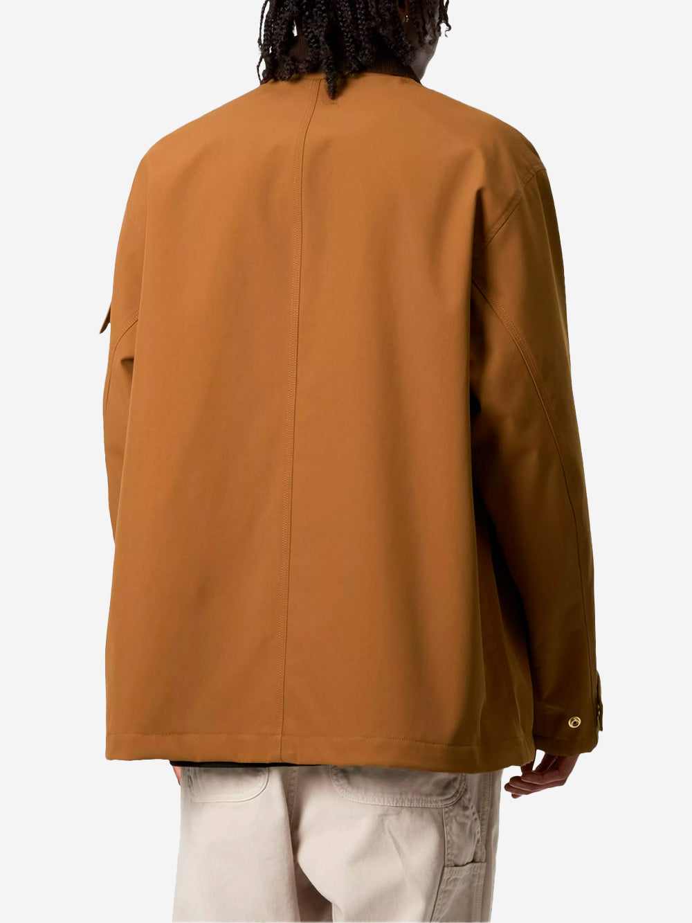 CARHARTT WIP Giacca 'Clapton' marrone con rivetti Marrone Urbanstaroma