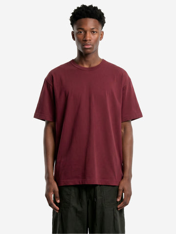 COMME DES GARCONS SHIRT T-shirt in jersey di cotone viola con logo CDG sul retro Viola