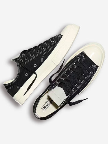 CONVERSE Chuck 70 OX con Canvas e Suede 'Total Eclipse' Nera bianca