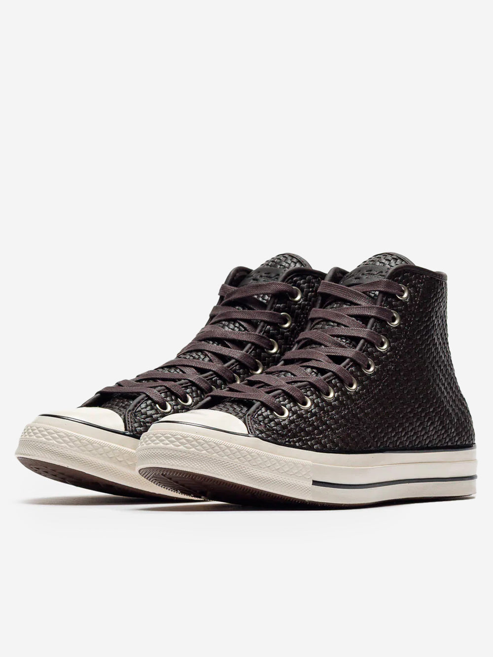CONVERSE Chuck 70 HI Woven Leather 'Mudguard Brown' Nero Urbanstaroma