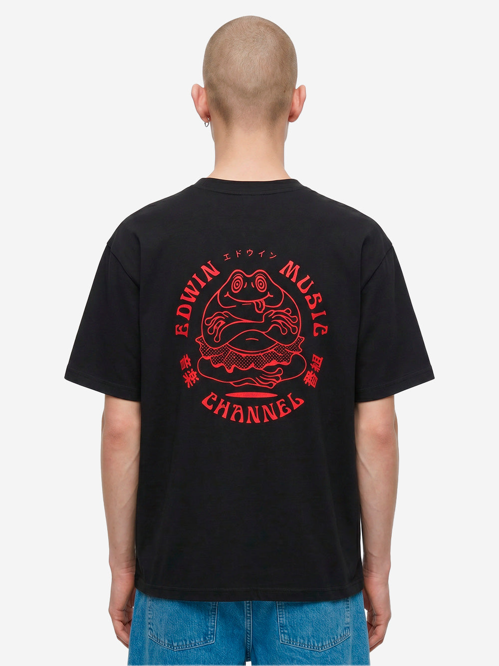 EDWIN T-shirt nera Music Channel Nero Urbanstaroma