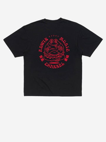 EDWIN T-shirt nera Music Channel Nero