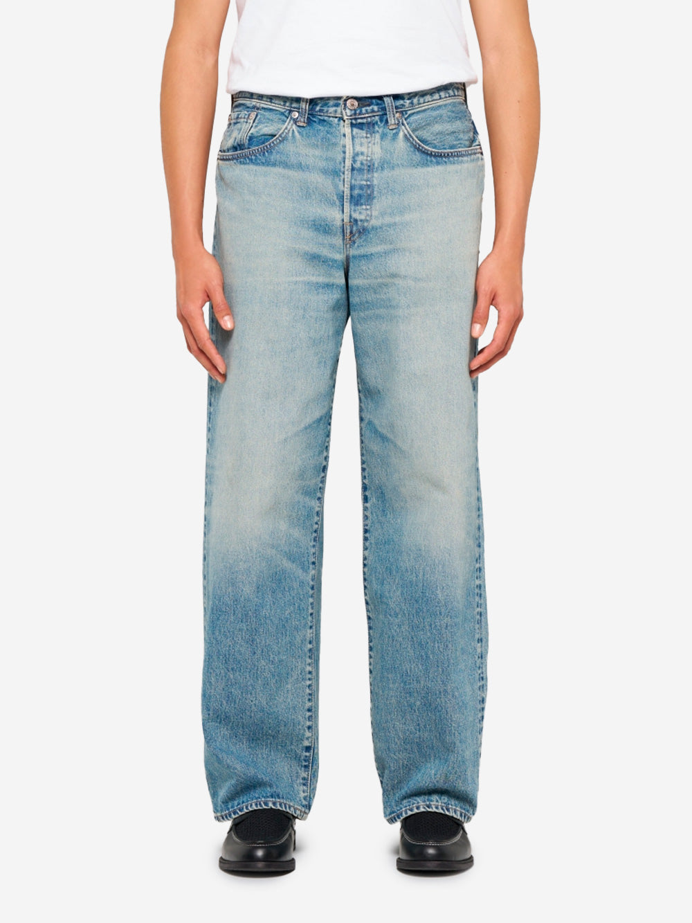 EDWIN Jeans 'Wide Pant' cimosati blu chiari Denim Urbanstaroma