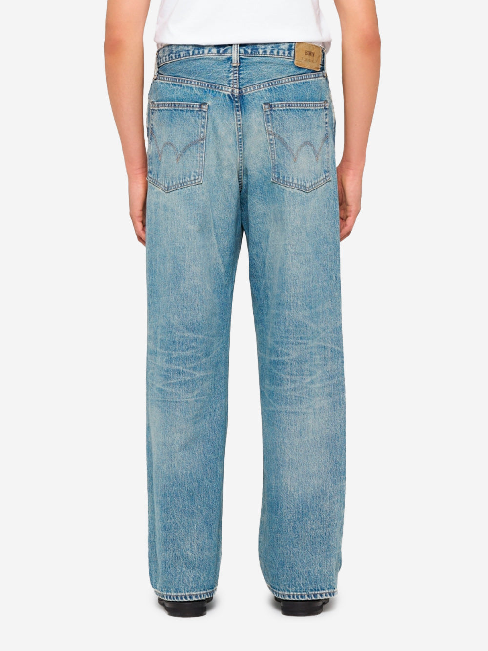 EDWIN Jeans 'Wide Pant' cimosati blu chiari Denim Urbanstaroma