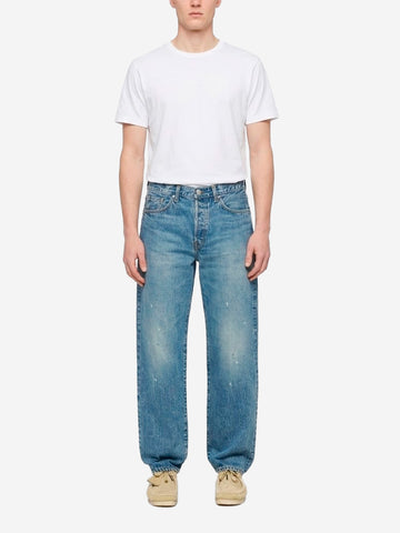EDWIN Loose Jeans cimosati blu medio Denim
