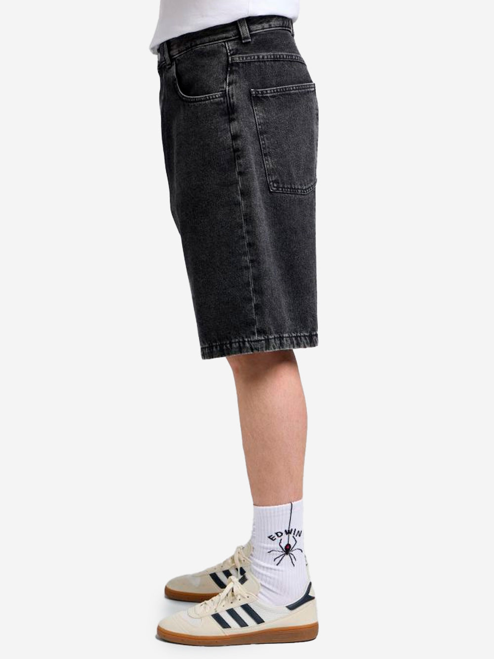 EDWIN Jeans corti Worker neri Nero Urbanstaroma