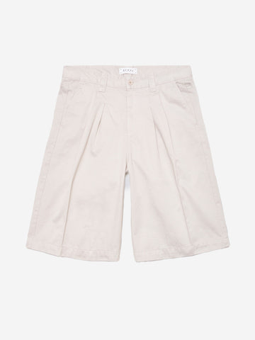 EDWIN Shorts Adams grigio ghiaccio in twill di cotone con pieghe Ghiaccio