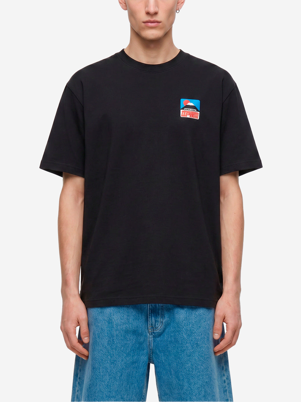 EDWIN T-Shirt nera Sunset On Fuji San Nero Urbanstaroma