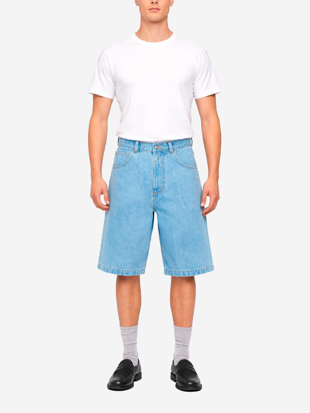 EDWIN Shorts Worker in denim blu bleach wash Celeste Urbanstaroma