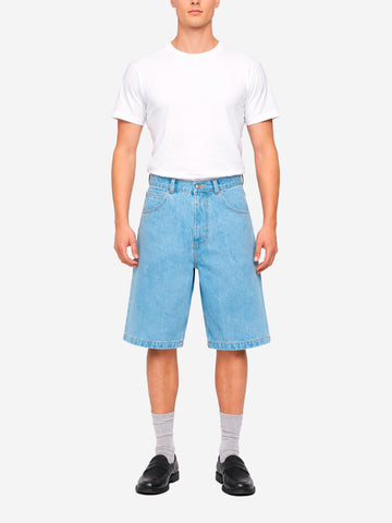 EDWIN Shorts Worker in denim blu bleach wash Celeste