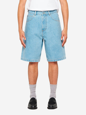 EDWIN Shorts Worker in denim blu bleach wash Celeste