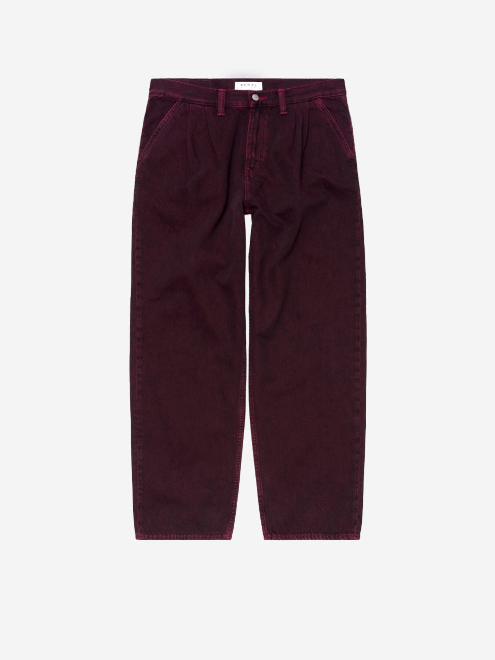 EDWIN Pantaloni in denim Arbor neri e rossi Melanzana Urbanstaroma