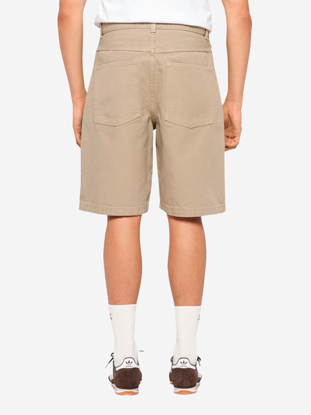 EDWIN Shorts 'Double Knee' Worker in marrone chiaro Tortora Urbanstaroma