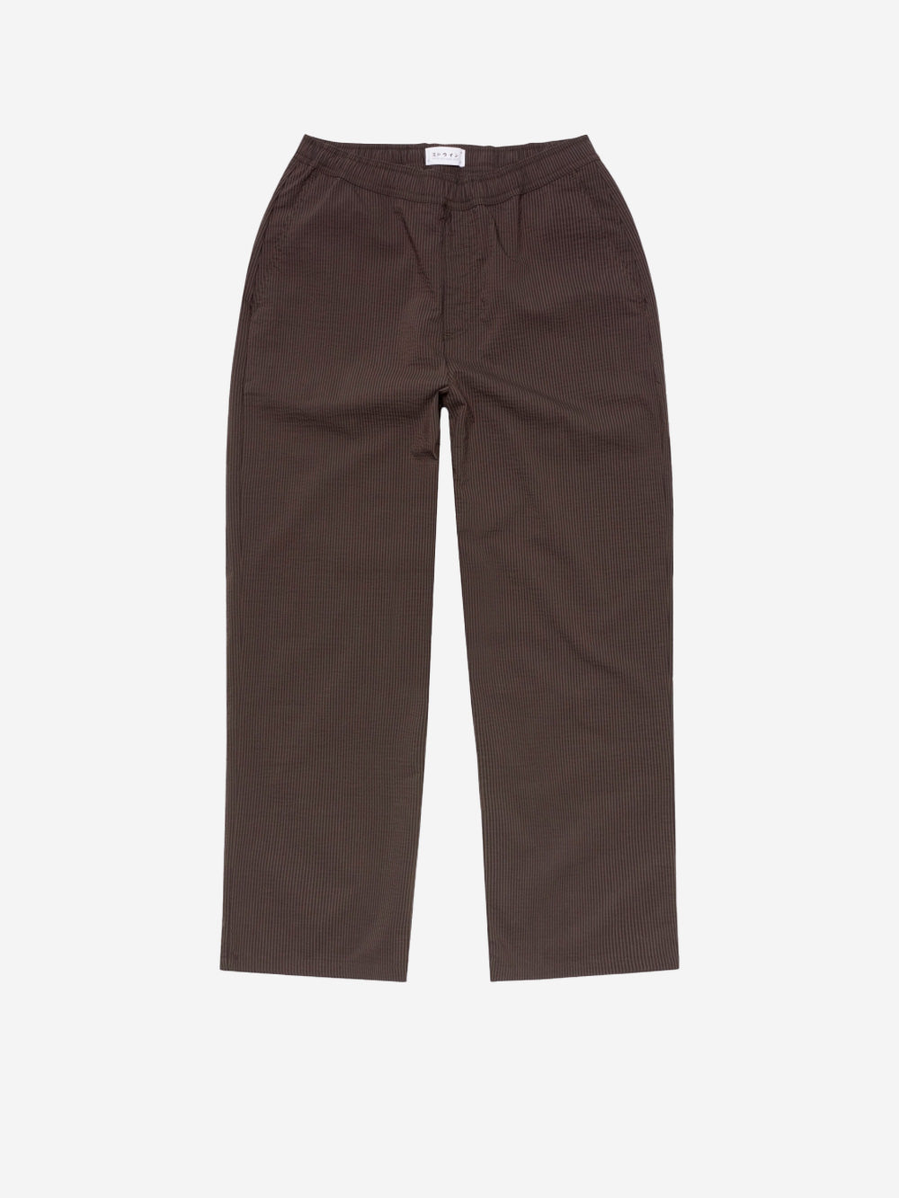 EDWIN Pantaloni marroni 'Edison' relaxed fit con coulisse Marrone nera Urbanstaroma