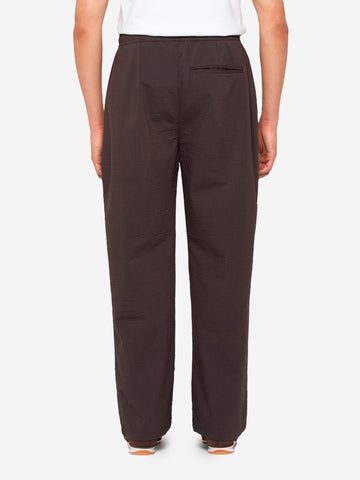 EDWIN Pantaloni marroni 'Edison' relaxed fit con coulisse Marrone nera
