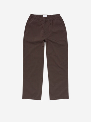 EDWIN Pantaloni marroni 'Edison' relaxed fit con coulisse Marrone nera