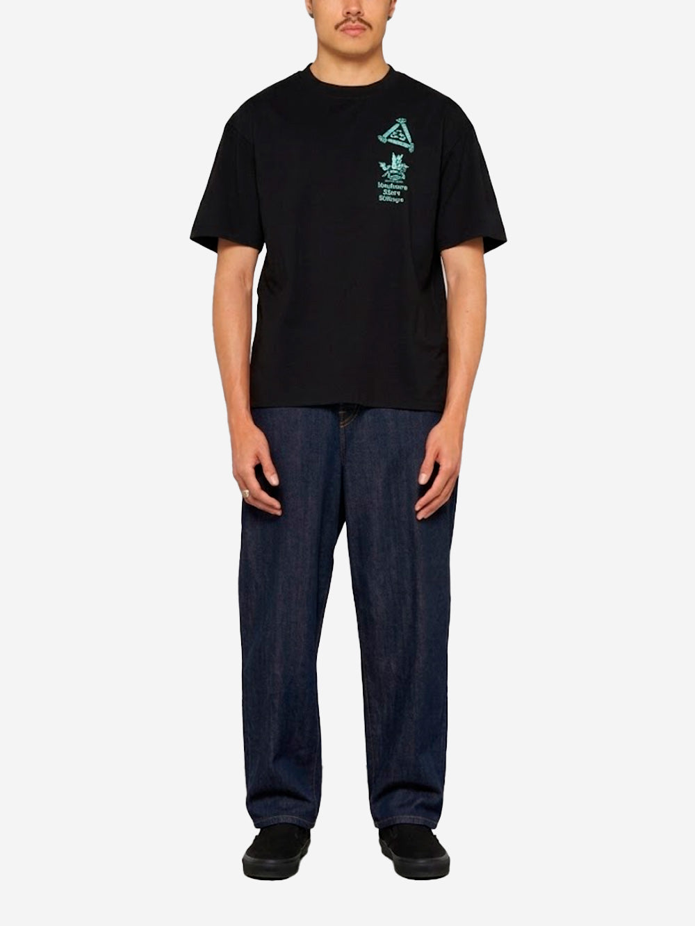 EDWIN T-shirt nera con grafica 'Hardware Store Shibuya' Nero Urbanstaroma