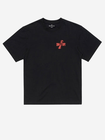 EDWIN T-shirt nera con grafica 'Sorry Tokyo' Nero