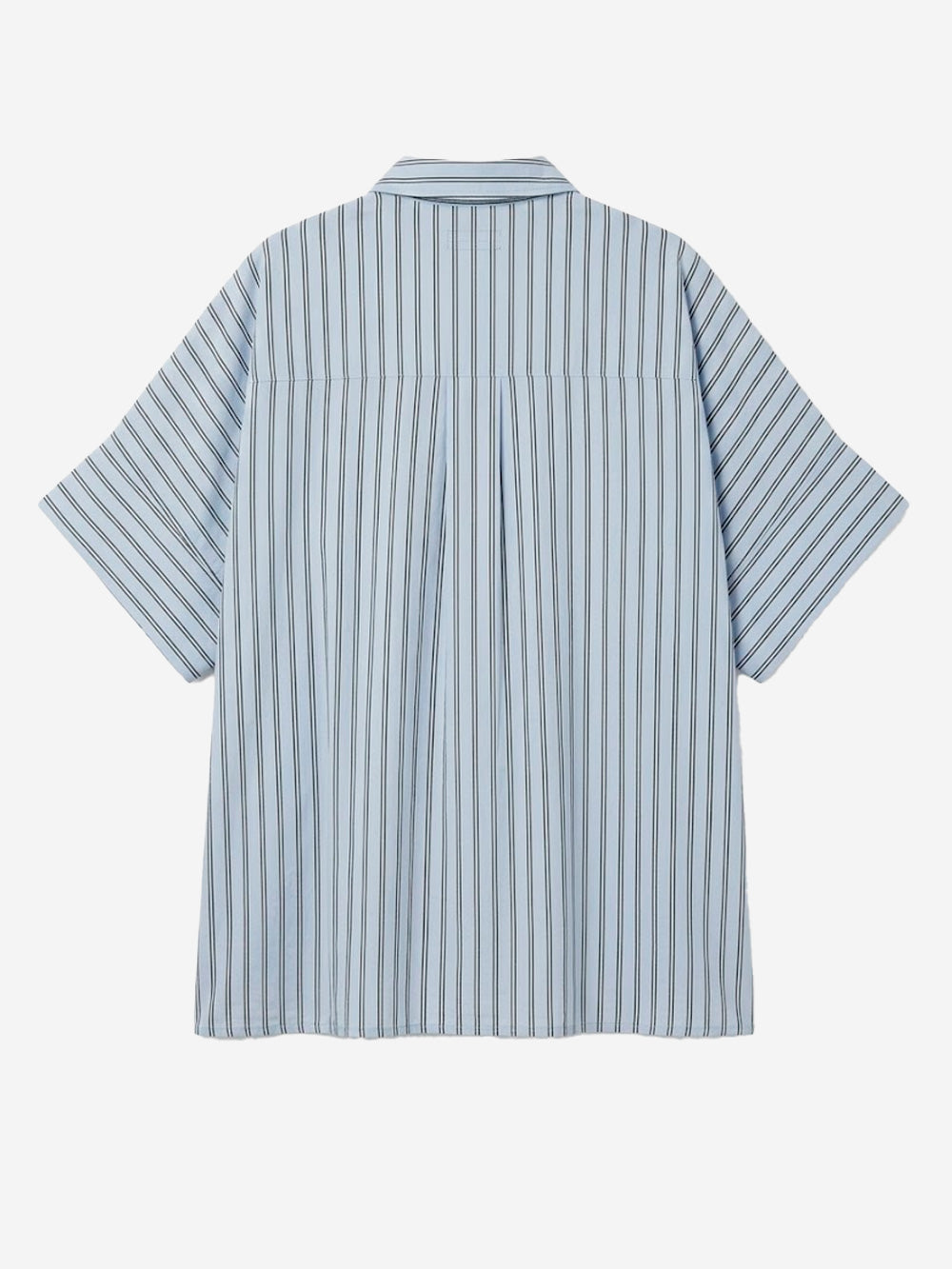 ESSENTIEL ANTWERP Camicia oversize celeste con ricami floreali applicati e perline Celeste Urbanstaroma