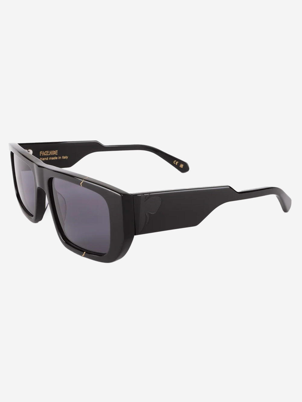 FACE HIDE Occhiali da sole 'Broken Vision' in acetato neri Nero Urbanstaroma