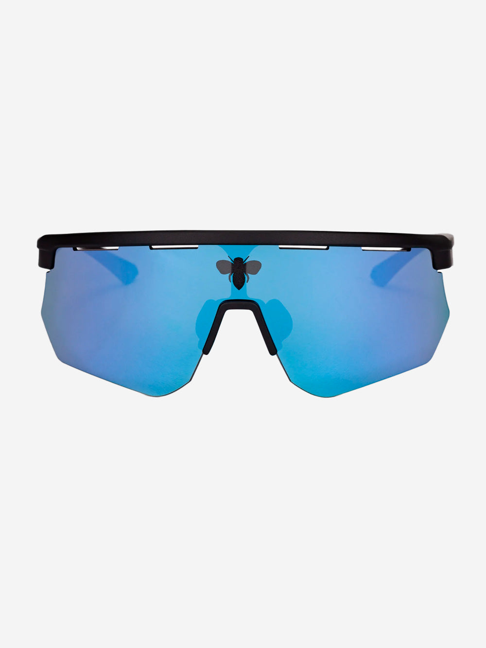 FACE HIDE Occhiale da sole a maschera 'Raider' blu e argento Grigio blu Urbanstaroma