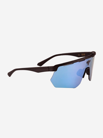 FACE HIDE Occhiale da sole a maschera 'Raider' blu e argento Grigio blu