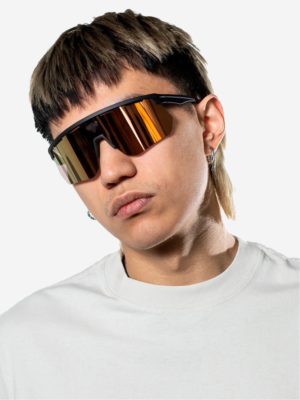 FACE HIDE Occhiale da sole a maschera 'Raider' dorati Oro Urbanstaroma