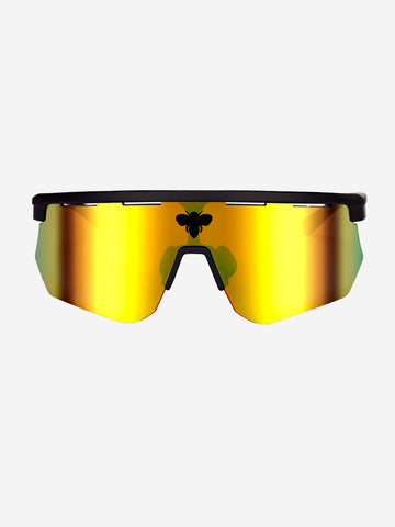 FACE HIDE Occhiale da sole a maschera 'Raider' dorati Oro