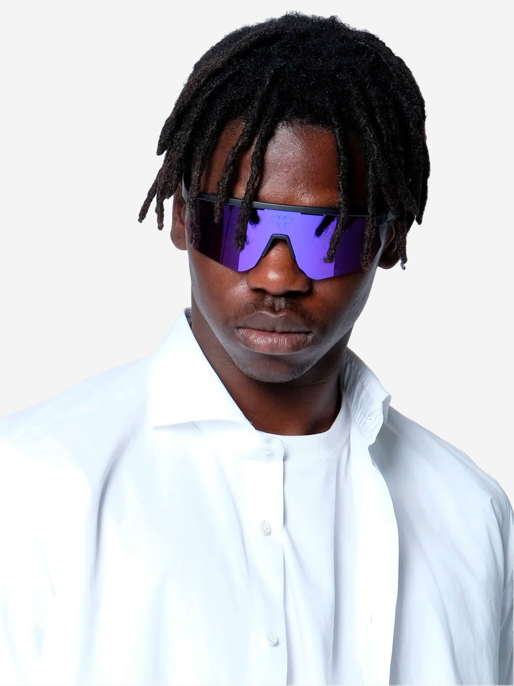 FACE HIDE Occhiale da sole a maschera 'Raider' Ultraviolet Viola Urbanstaroma