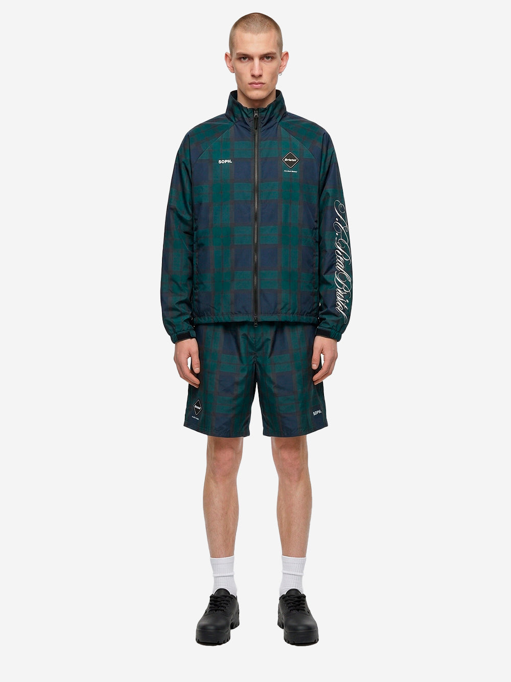 F.C. REAL BRISTOL Giacca ventilation con motivo a quadri Multicolor Urbanstaroma