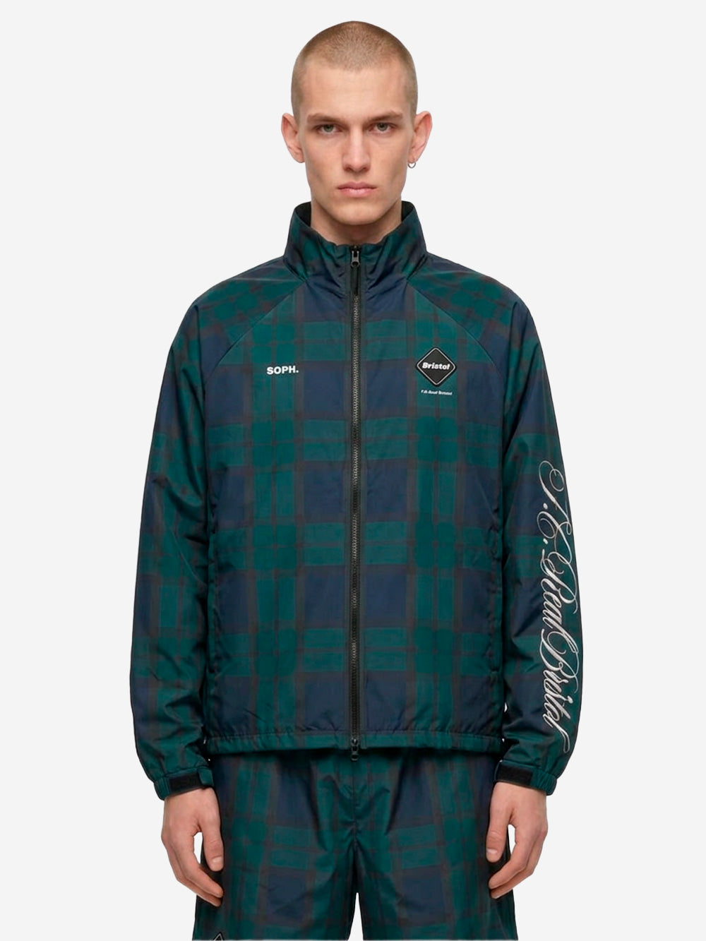 F.C. REAL BRISTOL Giacca ventilation con motivo a quadri Multicolor Urbanstaroma