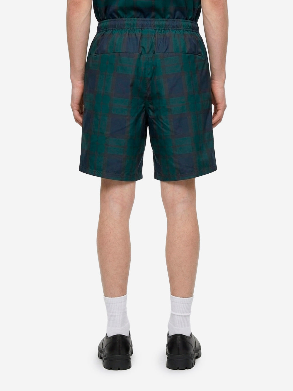 F.C. REAL BRISTOL Shorts a quadri navy in taffetà tecnico Blu verde Urbanstaroma