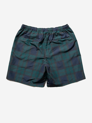 F.C. REAL BRISTOL Shorts a quadri navy in taffetà tecnico Blu verde
