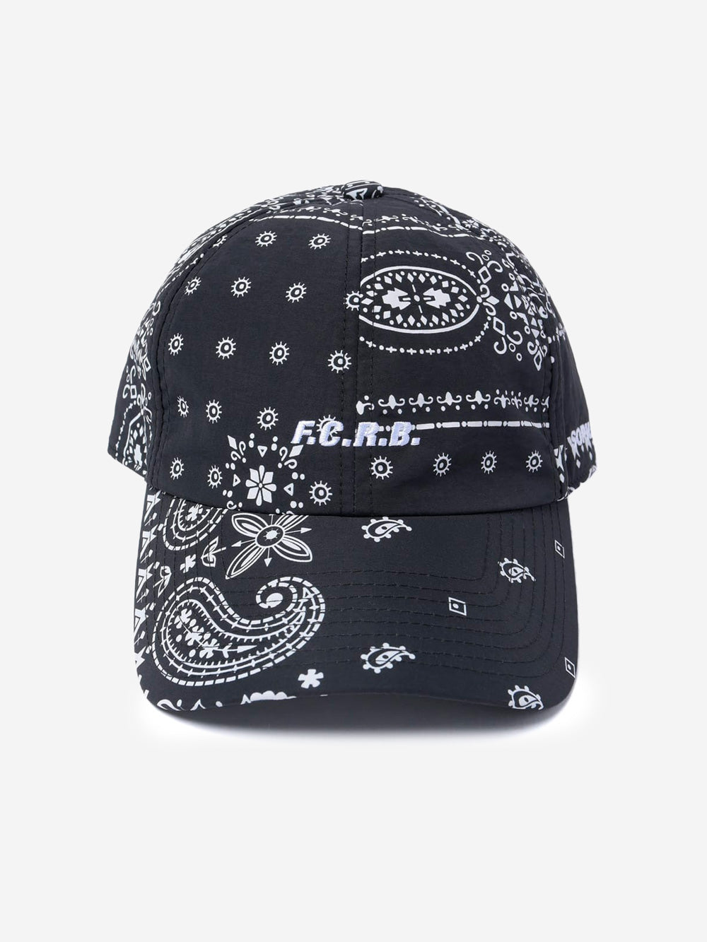 F.C. REAL BRISTOL Cappello nero in nylon con stampa bandana Nero Urbanstaroma
