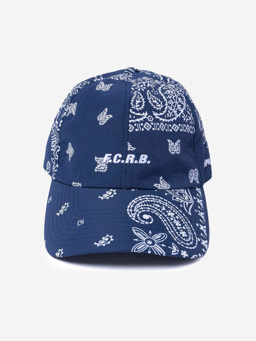 F.C. REAL BRISTOL Cappello blu in nylon con stampa bandana Navy Urbanstaroma