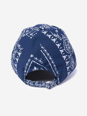 F.C. REAL BRISTOL Cappello blu in nylon con stampa bandana Navy